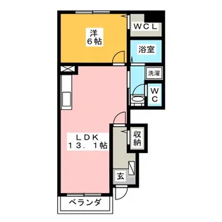 オアシス ウノ【1階】の間取り