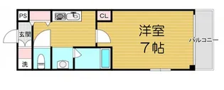 ナオシス長柄東【2階】の間取り