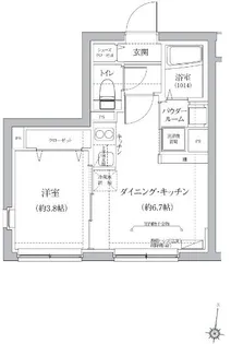 ベルシードステアー品川荏原【3階】の間取り