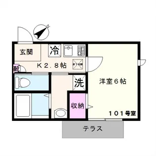 ESPACIO634(エスパシオ634)【1階】の間取り