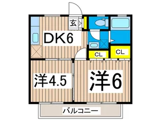 グリーンパーク【2階】の間取り