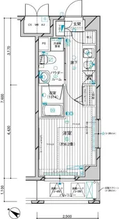 メインステージ川崎III【3階】の間取り