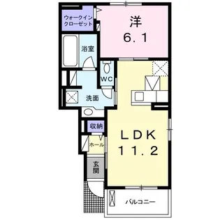 サニーホーム【1階】の間取り
