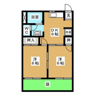 パークヒル春木台 A棟【1階】の間取り