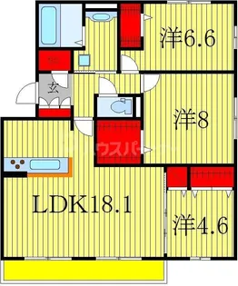 ティアラI【2階】の間取り