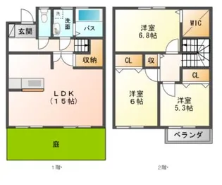 エルドラード モモ【2階】の間取り