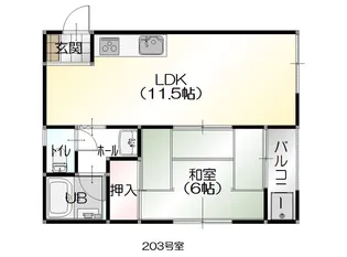 ドリームハーモニー【2階】の間取り