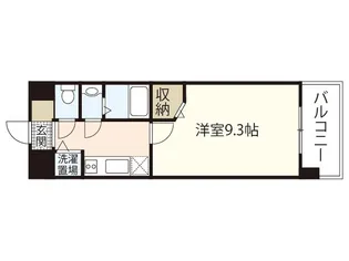 ノーブル広島駅前【5階】の間取り