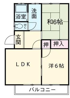 グリーンハイツ【1階】の間取り