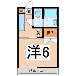 Prime岩窪【2階】の間取り