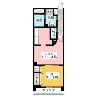 K’S KOUNOMIYA【2階】の間取り