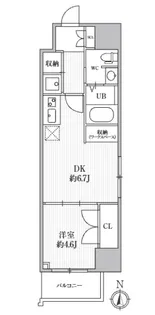 CAVANA+YOTSUYA【7階】の間取り
