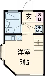 ビーンズ国立【1階】の間取り