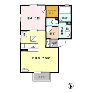 クレフィール【1階】の間取り