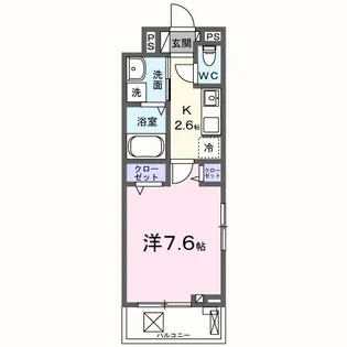 ヒカルサ泉佐野中町サウス【3階】の間取り