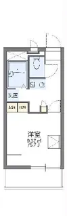レオパレスPRIDE 07【2階】の間取り