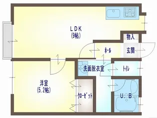 サンパレス【1階】の間取り