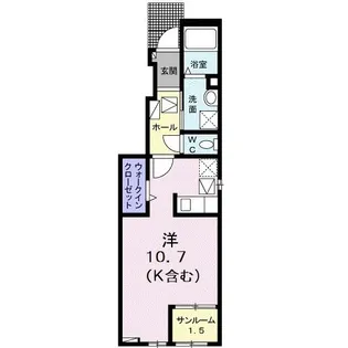エスポワール【1階】の間取り