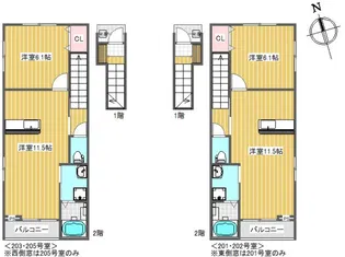 ウエストライズ栗生【2階】の間取り