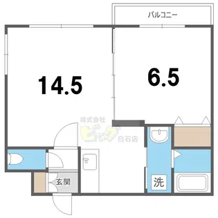 クラリス菊水V【3階】の間取り