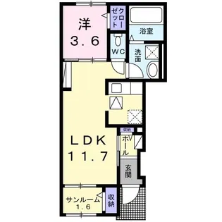 GLORIA【1階】の間取り