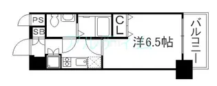 レジュールアッシュ清水【7階】の間取り