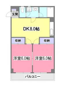 シャトーブラウン清瀬【3階】の間取り