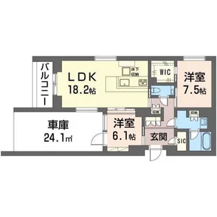 ルクセント【1階】の間取り