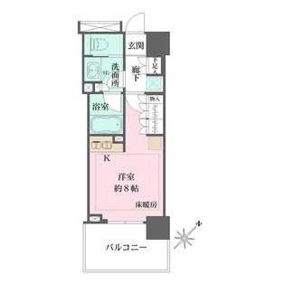 ザ・パークハウスアーバンス東五反田【2階】の間取り