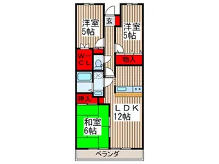 ベルフォーレ上尾【2階】の間取り