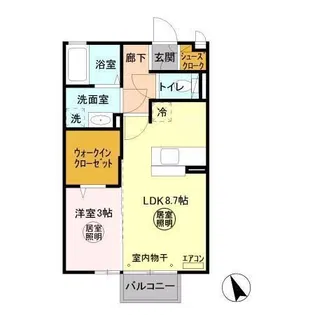 ベイシー【2階】の間取り