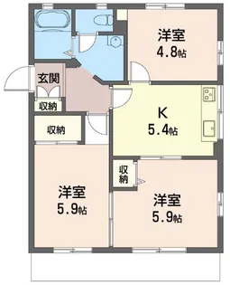 リバー・コート 積水ハウスシャーメゾン!【1階】の間取り