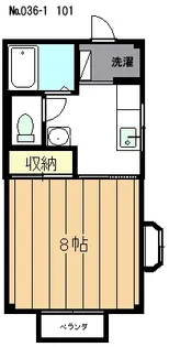 第2コーポ興【1階】の間取り