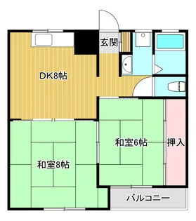 レジデンス中山II【2階】の間取り