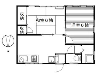 サンオーコーポ【2階】の間取り
