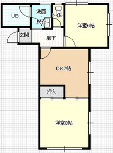 相和メゾンド浜田【2階】の間取り