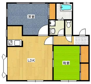 パークサイドヴィレッヂB棟【1階】の間取り