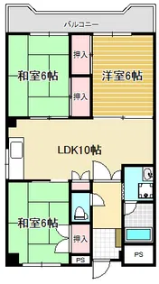 志波マンション【2階】の間取り