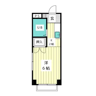 川本マンション【2階】の間取り