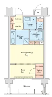 福岡県福岡市中央区港2【マンション】の間取り