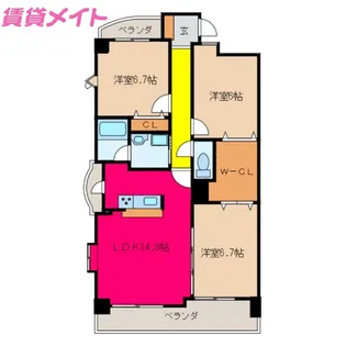 SANTNORE【2階】の間取り