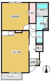 フォンターナ(旭ヶ丘町)【1階】の間取り