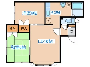 コ-ポFOREST【2階】の間取り