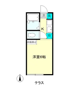 1Kの間取り画像