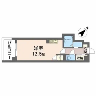 シティビラ中浜田【3階】の間取り