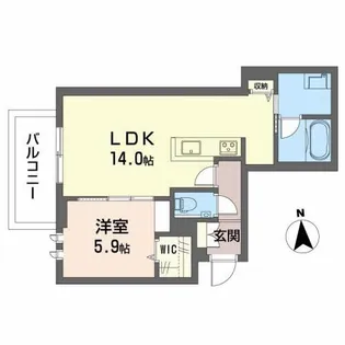 シャーメゾンステージ茜部本郷【2階】の間取り