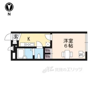 レオパレスサンメゾン【1階】の間取り