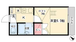 サンレオ奥田【1階】の間取り