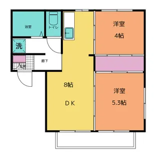 ヒルズTAKI【1階】の間取り
