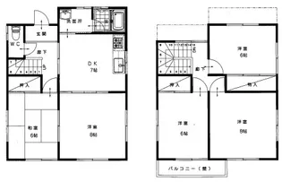 岡山県倉敷市福田町福田【一戸建】の間取り
